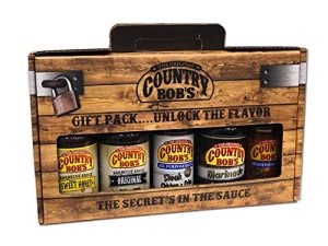 Country Bob's Seasoning & Rub Variety Pack - Includes All Purpose, Original BBQ and Sweet Honey BBQ Sauce, Seasoning Salt and Marinade