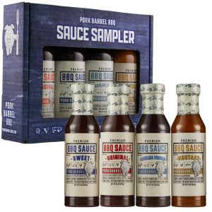 Pork Barrel BBQ Gifts for Men Set – BBQ Sauce Gift Set | The Ultimate Grilling Gift | Great on Chicken Wings, Pork, and Steak | Birthday Gifts, Gifts for Him