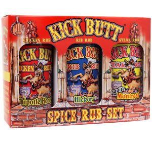 Kick Butt Spice Rub Gift Set Seasoning Spice Salt Set - Gourmet Seasoning Rub (7 oz) - Use on Ribs Chicken Streak (Gift Set)